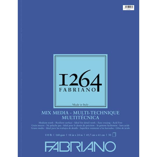 Fabriano&#xAE; 1264 110lb. Mixed Media Pad